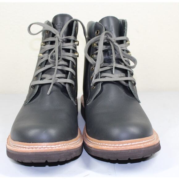 Olukai Kilakila Men’s 10 Waterproof Leather Boots Black Gray - Picture 2 of 6